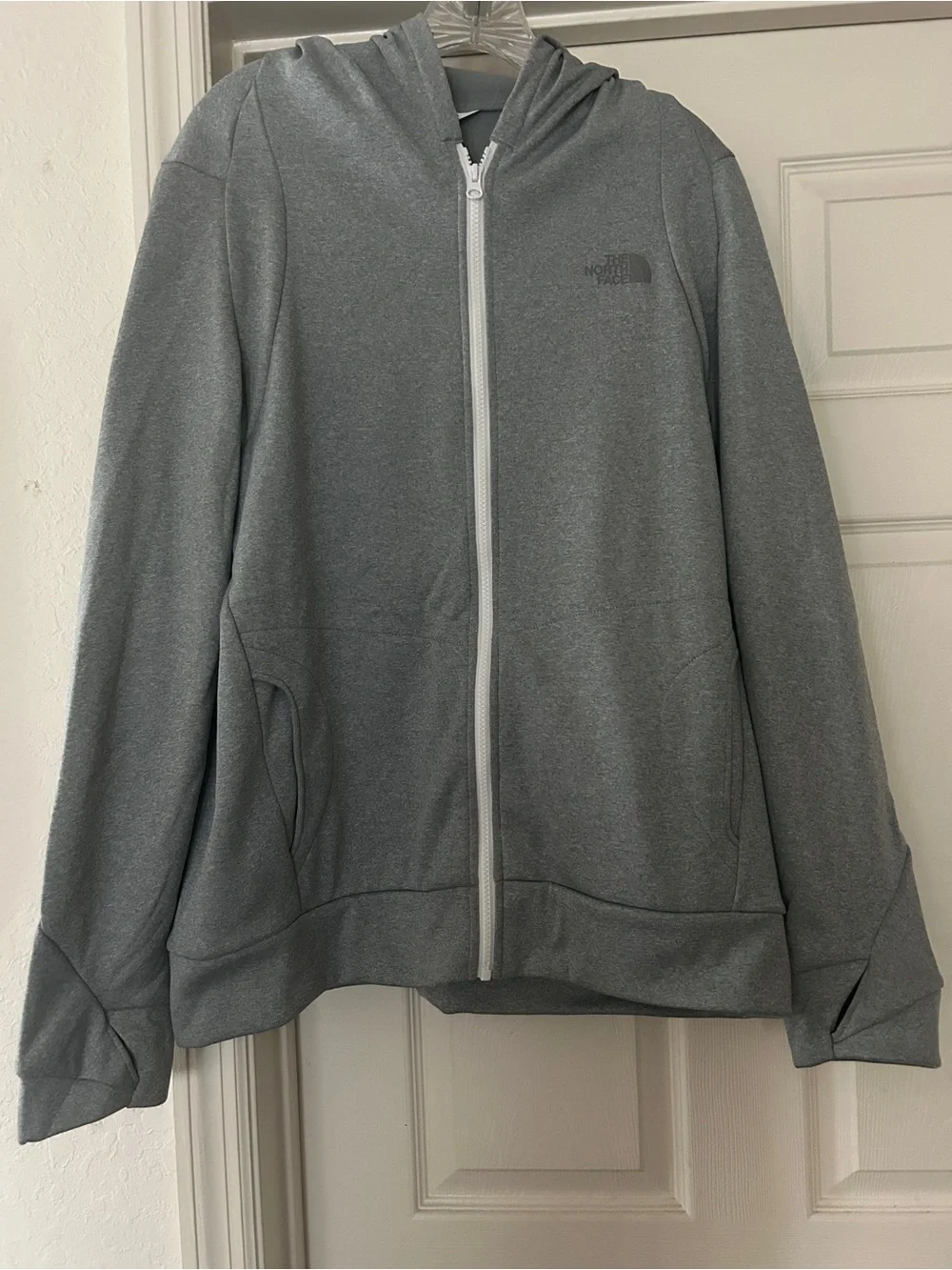 The North Face Men's Light Gray Hoodie Jacket